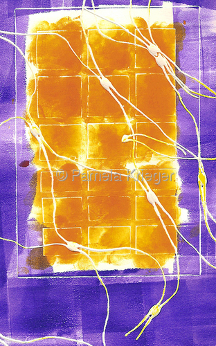 Print Making-Monoprint-I Woke Up! [SOLD]