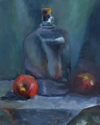 Kate Faust - Still Life Painting Glass Jar with Apples - Still Life Painting