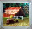 Painting--Acrylic-LandscapeBarn and Tractor