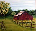 Painting--Acrylic-LandscapeKentucky Barn