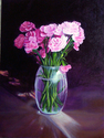 Painting--Acrylic-FloralPink Carnations