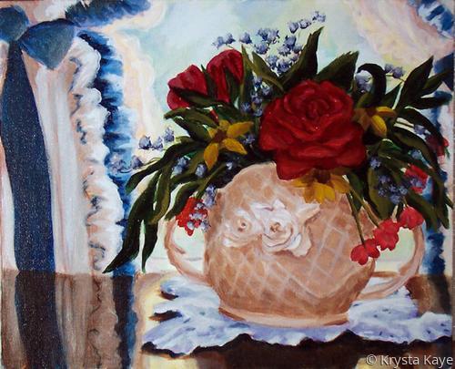 Painting-Still Life-Mother's Vase