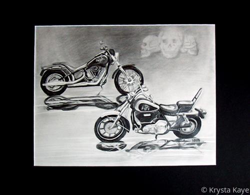 Drawing-Still Life-Motorcycles
