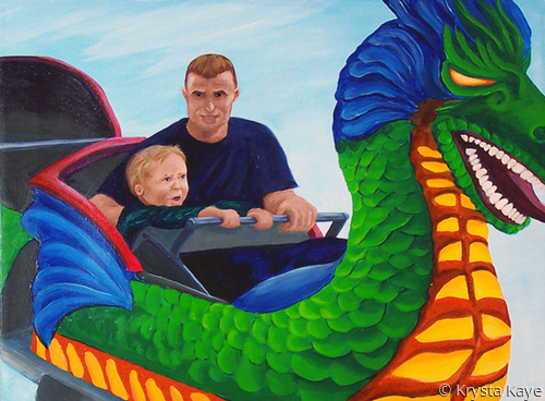 Painting-Figurative-Thrill Ride