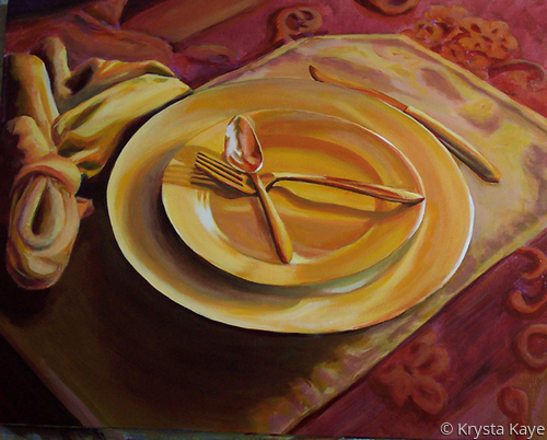 Painting-Still Life-A Place For You