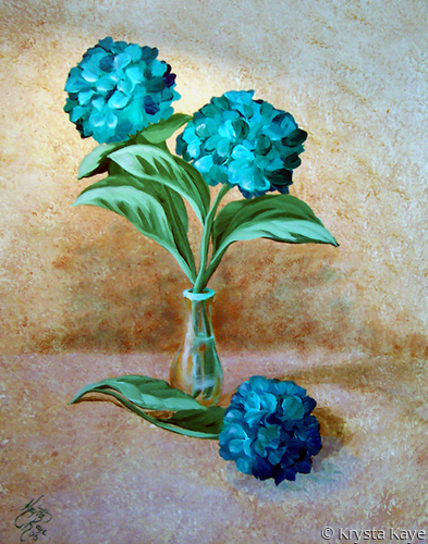 Painting-Floral-Hydrangias