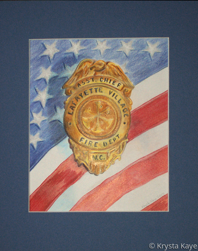 Drawing-Badge Drawing FIRE DEPT