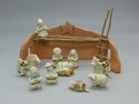 Ceramics--Stoneware-FigurativeWestern Cowboy Nativity 