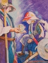 Drawing--Pastels-FantasyPresentation of the Glass Ball