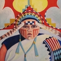 Painting--Watercolor-SouthwesternYoung Hopi