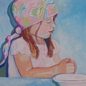 Painting--Watercolor-PortraitA Child's Prayer