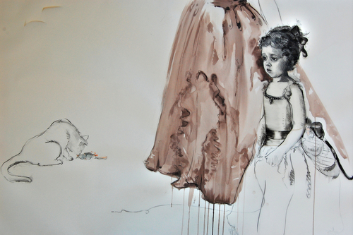 mixed media portraits and figurative work