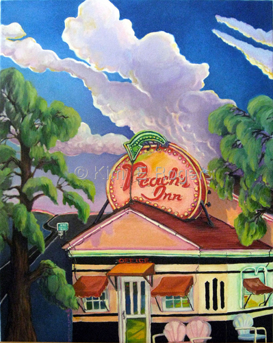 Painting-Oil-The Peach's Inn