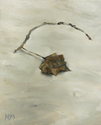 White Sands Haiku:  Solitary Leaf