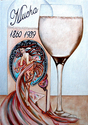 Mucha Wine Label