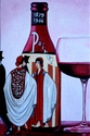 Poiret Wine Label Oil Painting
