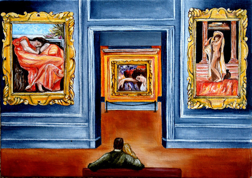 Painting-Oil-Lord Fredrick Leighton Inspired Exhibit
