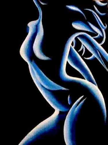 Painting-Oil-Blue Wind