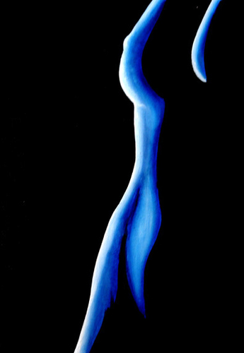 Painting-Oil-In the Shadow of Blue