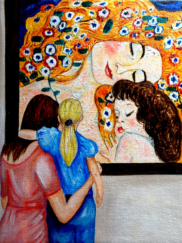 Painting-Mom, Me and Klimt