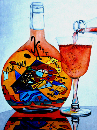 Painting-Oil-Kandinsky Wine Label