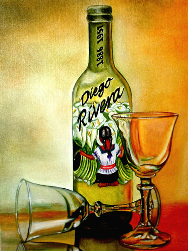 Painting-Oil-Rivera Wine Label