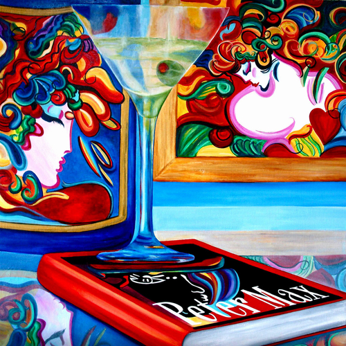 Painting-Peter Max Wine Master