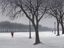 Snowfall on the Washington Mall
