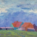 Painting--Pastels-ConceptualSky Barns