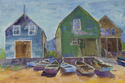 Painting--Pastels-ExpressionistFish Beach