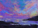 Painting--Pastels-SeascapeNature Fireworks over Monhegan