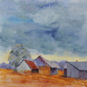 Painting-Baltic Barns