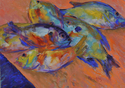 Painting--Pastels-AnimalsCatch Fish Glow