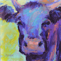 Painting--Pastels-AnimalsBull Horn