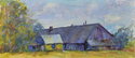 Painting--Pastels-LandscapeBig Barn, Little Barn