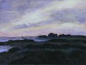 Painting--Pastels-SeascapeWinter Sunset at Warren's Point