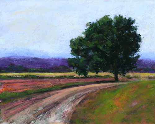 Painting-Landscape-Road to Angelini Farm