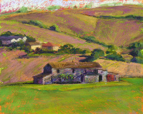 Painting-Landscape-Le Belle Angelini Hillside
