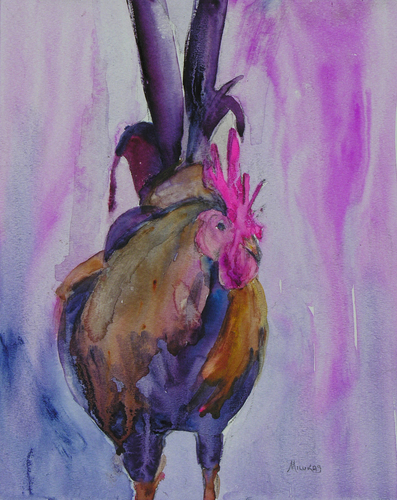 Painting-Wildlife-Vie's Rooster
