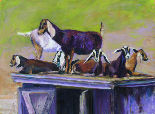 Painting-Animals-The Goat Convention