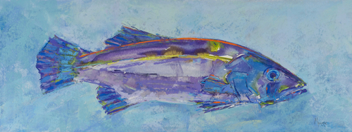 Painting-Animals-Orange Back Bass