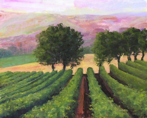 Painting-Marche Mountains