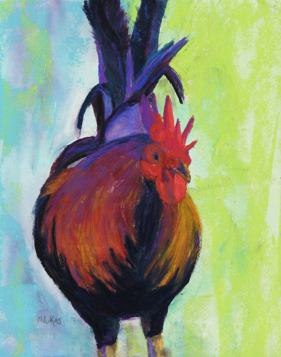 Painting-Animals-Vie's Rooster II