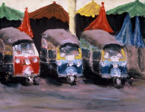 Painting-Cityscape-Tuk Tuk Tuk