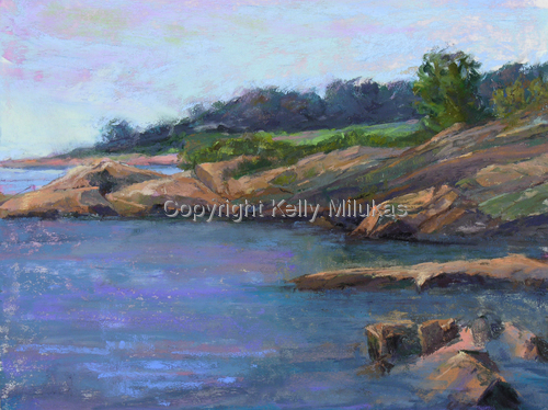 Painting-Rocky Neck Rocks !