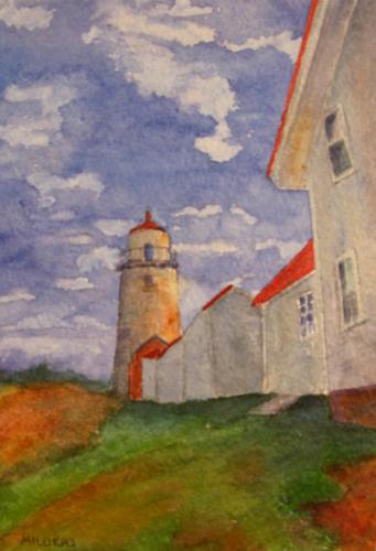 Painting-Monhegan Lightkeeper