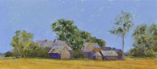 Painting-Landscape-Nested Barns