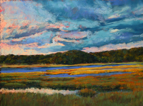 Painting-Seascape-Sapowet After Glow