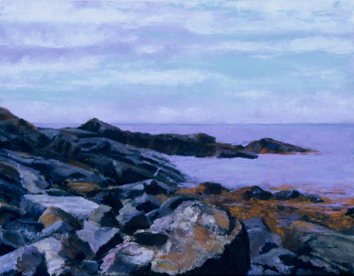 Painting-Seascape-Monhegan Rocks