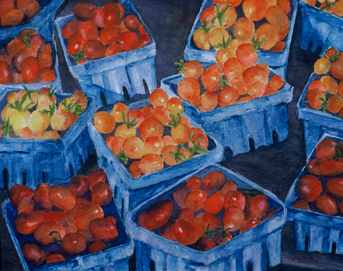 Painting-Still Life-Walkers Little Tomatoes